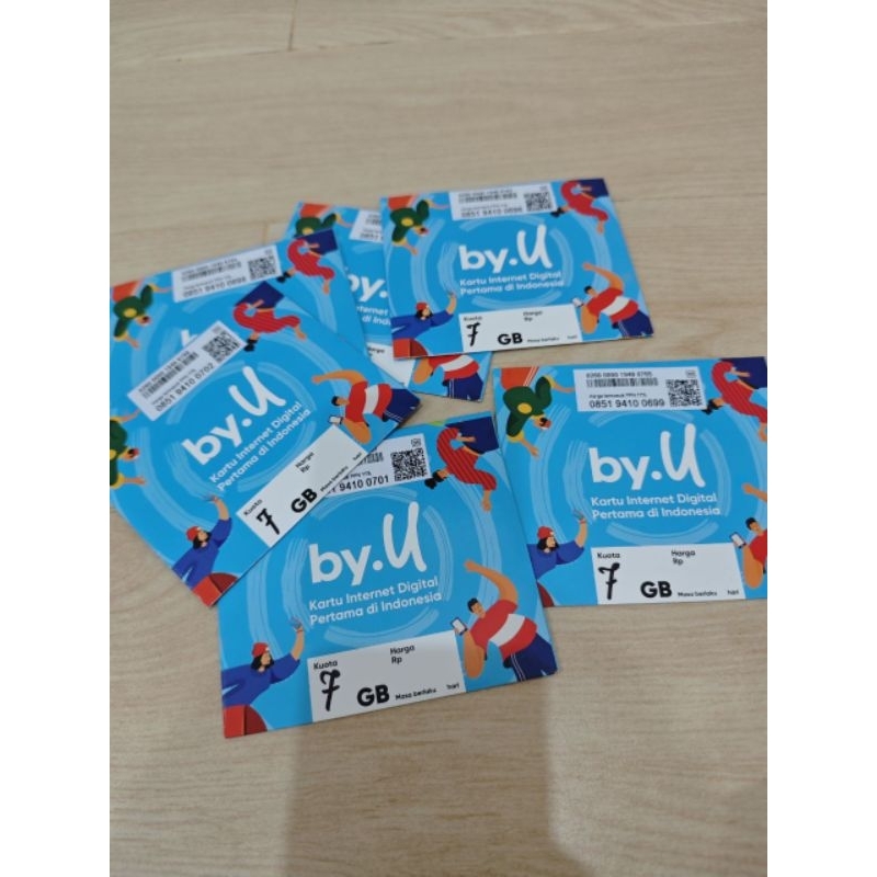 Kartu Perdana ByU Promo 7GB (perlu registrasi) WA Aktif selamanya