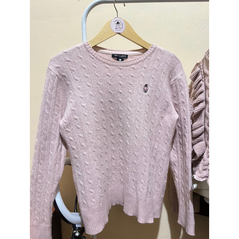 TEENIE WEENIE BABYPINK CABLE SWEATER