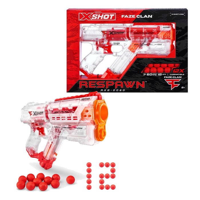X-Shot FaZe Respawn Round Blaster (12 rounds) by ZURU