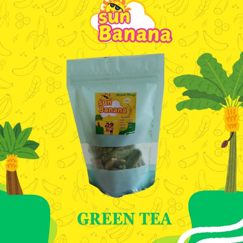 

SUN BANANA Keripik Pisang Renyah dan Enak Rasa Green Tea