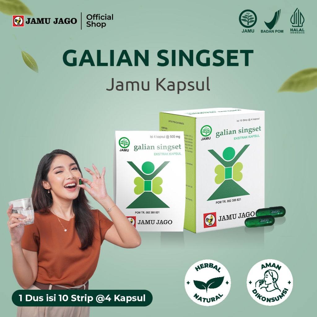 Galian Singset Jamu Kapsul Diet Bantu Mengurangi Lemak Tubuh, Memelihara Kesehatan dan Kecantikan Ba