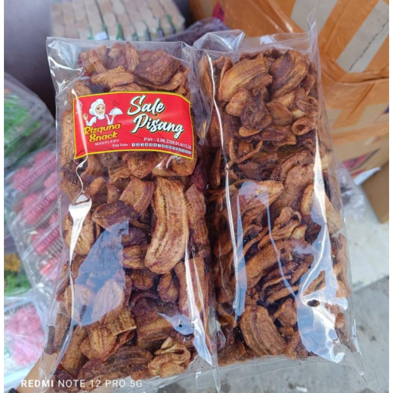 

1 bungkus keripik pisang sale renyah snack rizquna
