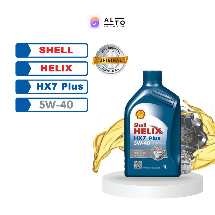 Oli Mobil Shell Helix HX7 Plus 5W-40 [1Liter] original