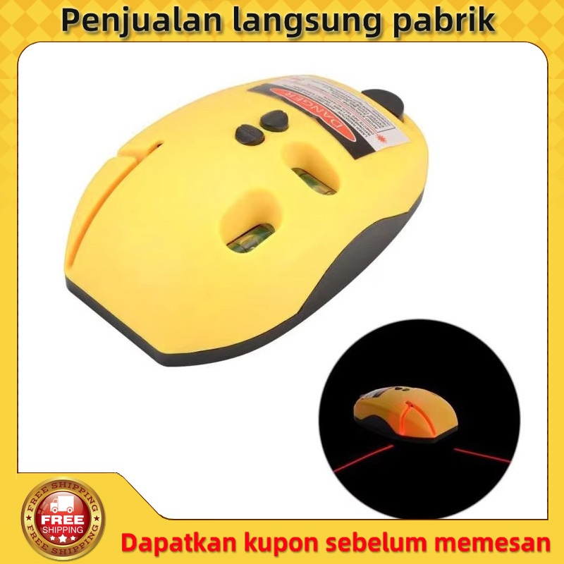 【Titik pabrik】Alat level laser inframerah 90 derajat, kabel ground mouse, alat bangunan level laser 
