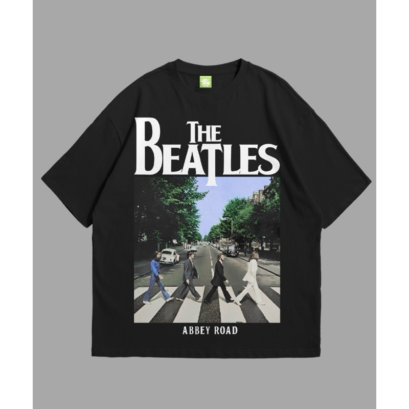 LADYJANE THE BEATLES TSHIRT OVERSIZE KAOS BAND PREMIUM COTTON COMBAD 20'S TERLARIS