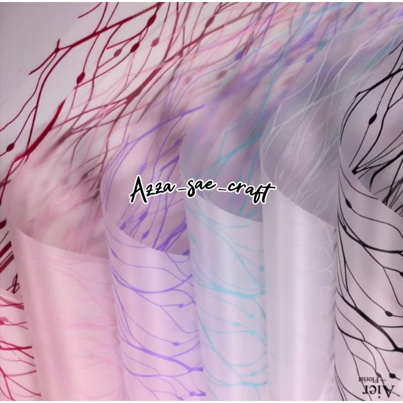 

FREE PACKING Korea Neuron Flower Waterproof Kertas Buket Motif