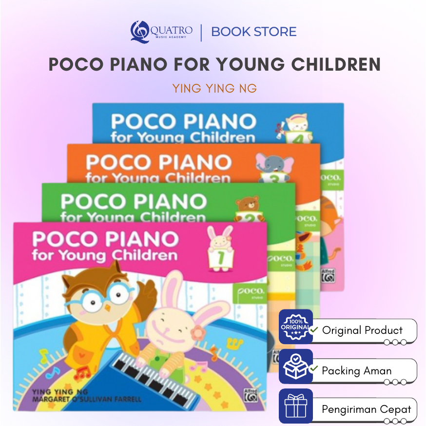 Ying Ying Ng : Poco Piano for Young Children Level 1,2,3,4 Buku Musik Piano Pemula Anak TK SD