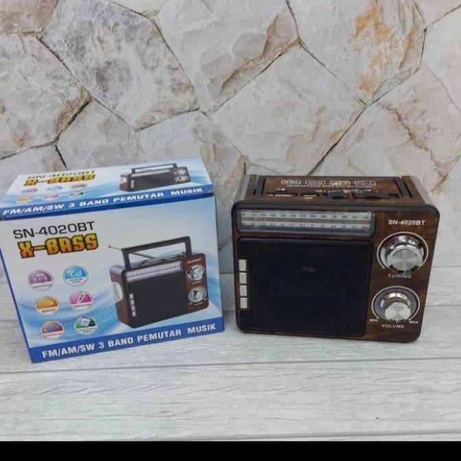 RADIO SONIA SN-4020BT X-BASS FM/AM/SW 3BAND PEMUTARAN MUSIK//RADIO BLUETOOTH SONIA SN-4020BT X-BASS