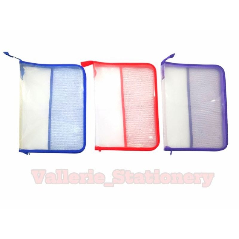 

MAP SLETING JALA FOLIO ZIPPER JARING PLASTIK TAS RESLETING F4 DOCUMENT