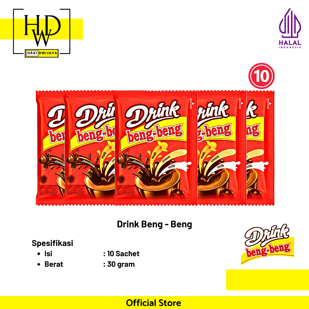 

[Isi 10 Pcs] Beng - Beng Drink Coklat Sachet 30gram