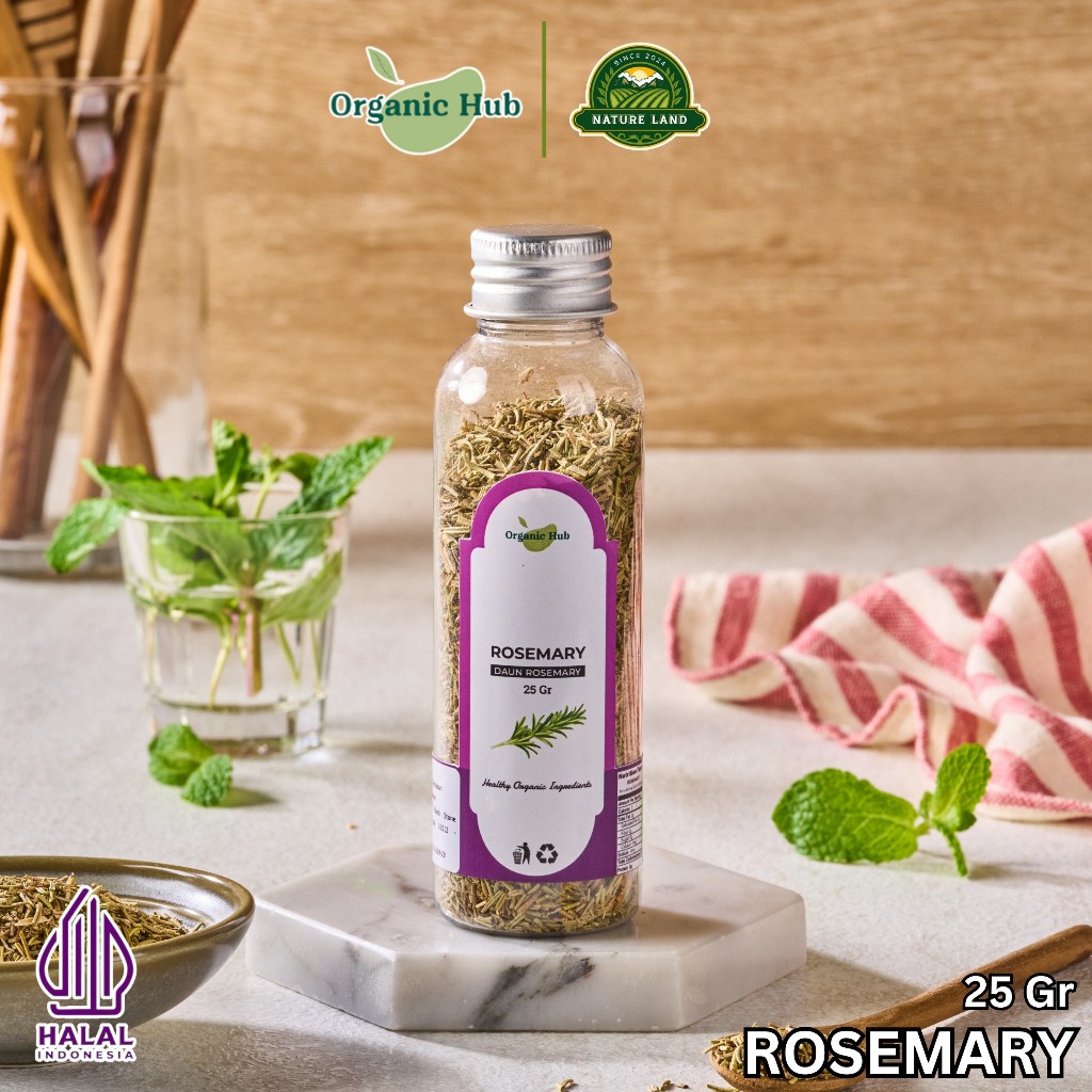 

Organic Hub Rosemary Premium Quality 100% Murni Organik Rempah Bumbu Dapur 25 gr