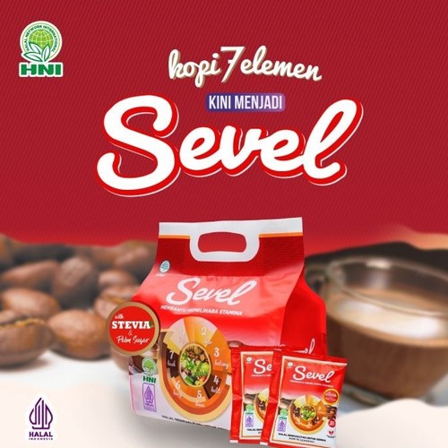 

Kopi Sevel 7elemen herbal kopi HNI Isi 20sachet 10sachet