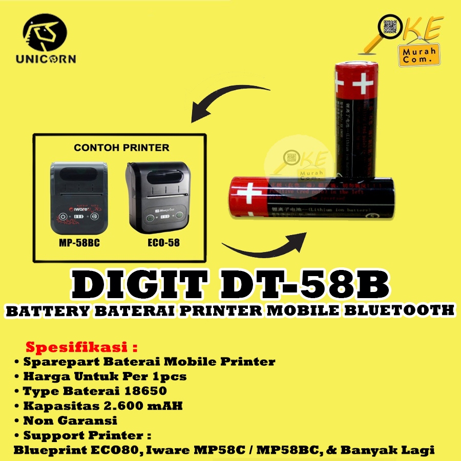 OKAY DIGIT BATTERY / BATERAI CADANGAN PRINTER PORTABLE BLUETOOTH
