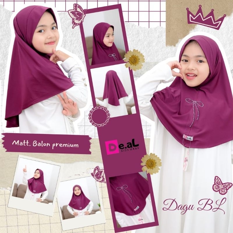 [DEAL] Hijab Anak Dagu Pita Aura & Amora Ads 2-7 Tahun - Jilbab Anak Paud TK Lucu Murah