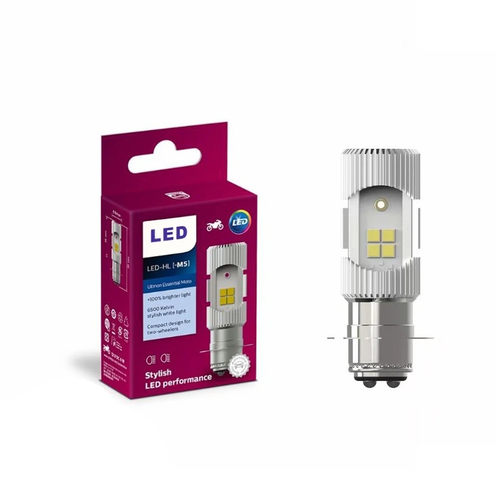 BEST SALE ORIGINAL 100% LAMPU DEPAN LED PHILIPS M5 LAMPU DEPAN MOTOR LED PHILIPS 2 SISI ARUS WAJIB