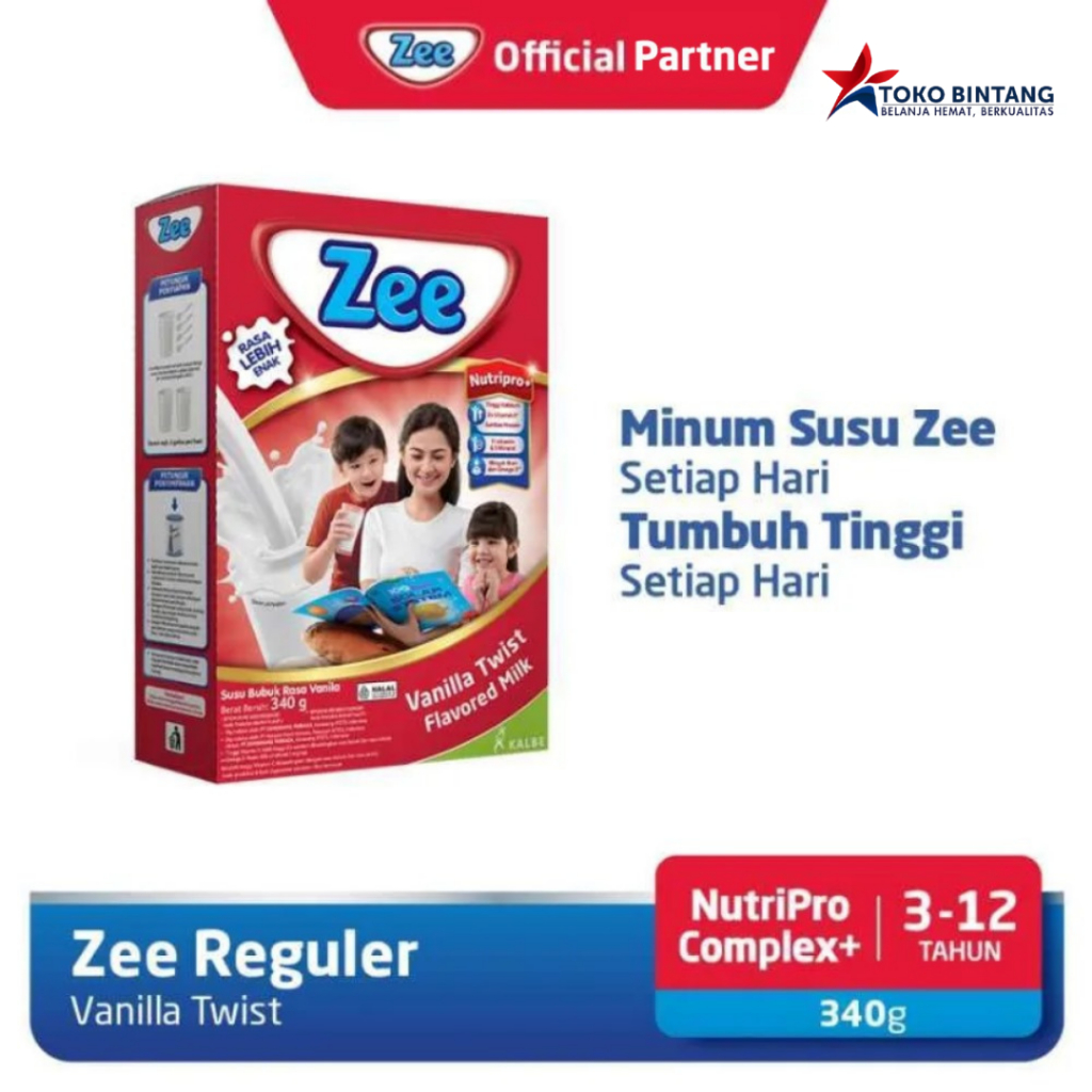 

Zee 340gr Vanila/Coklat/Strawberry - Susu Anak