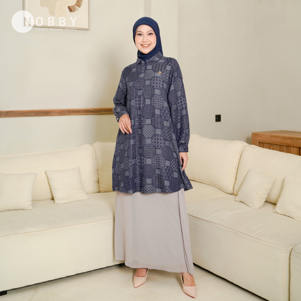 Nobby Djani Tunik Bahan Viscose England Jacquard