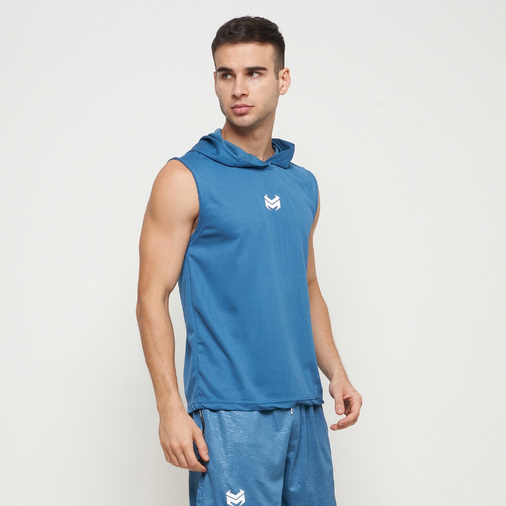 Heygo - Singlet Hoodie Lekbong Kupluk Olahraga Gym Fitness Workout SKT01