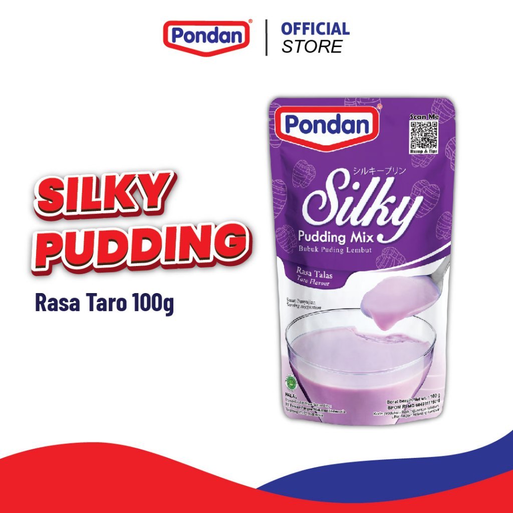 

Pondan Silky Pudding Mix Soft Pudding 100gr