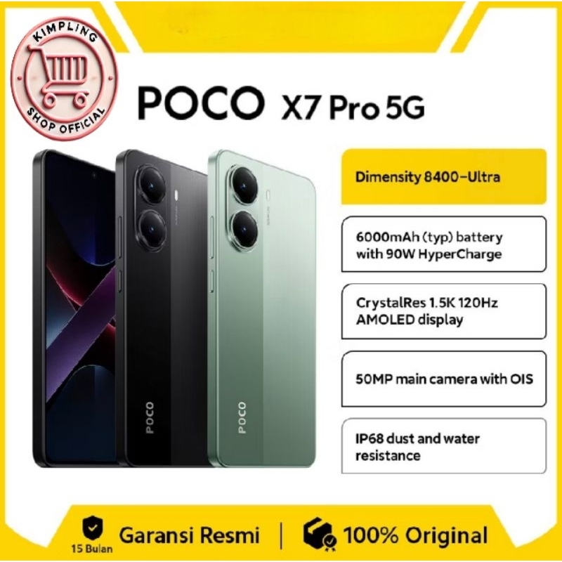 Poco X7 Pro 5G BARU GARANSI 15 BULAN