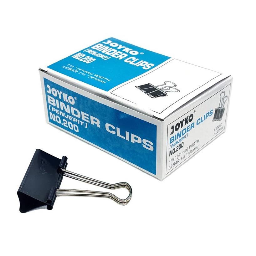 

Harga Grosir ( 1Boxes /12pcs) Binder Clip Penjepit JOYKO No-200 ORIGINAL