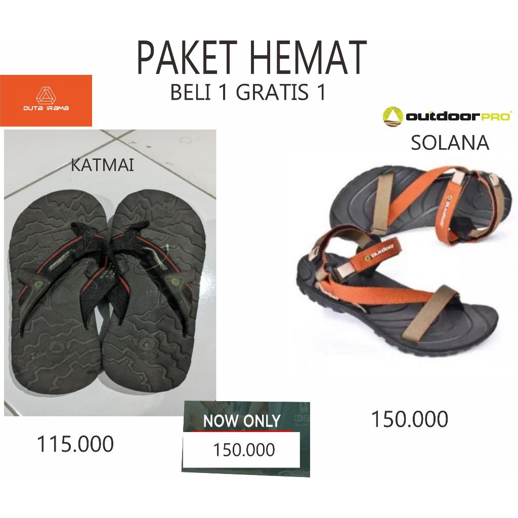 DUTAIRAMA - PAKET HEMAT BELI 1 GRATIS 1 SANDAL OUTDOOR SOLANA + KATMAI
