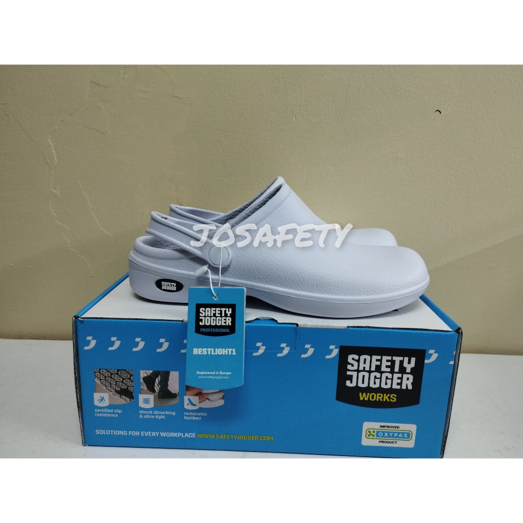 Sepatu Safety Jogger Bestlight Black/White