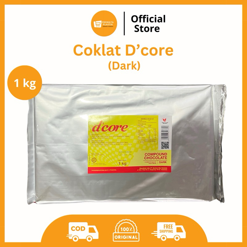 

[Khusus Instant] Coklat Batang Cokelat Compound D’Core DARK 1 Kg