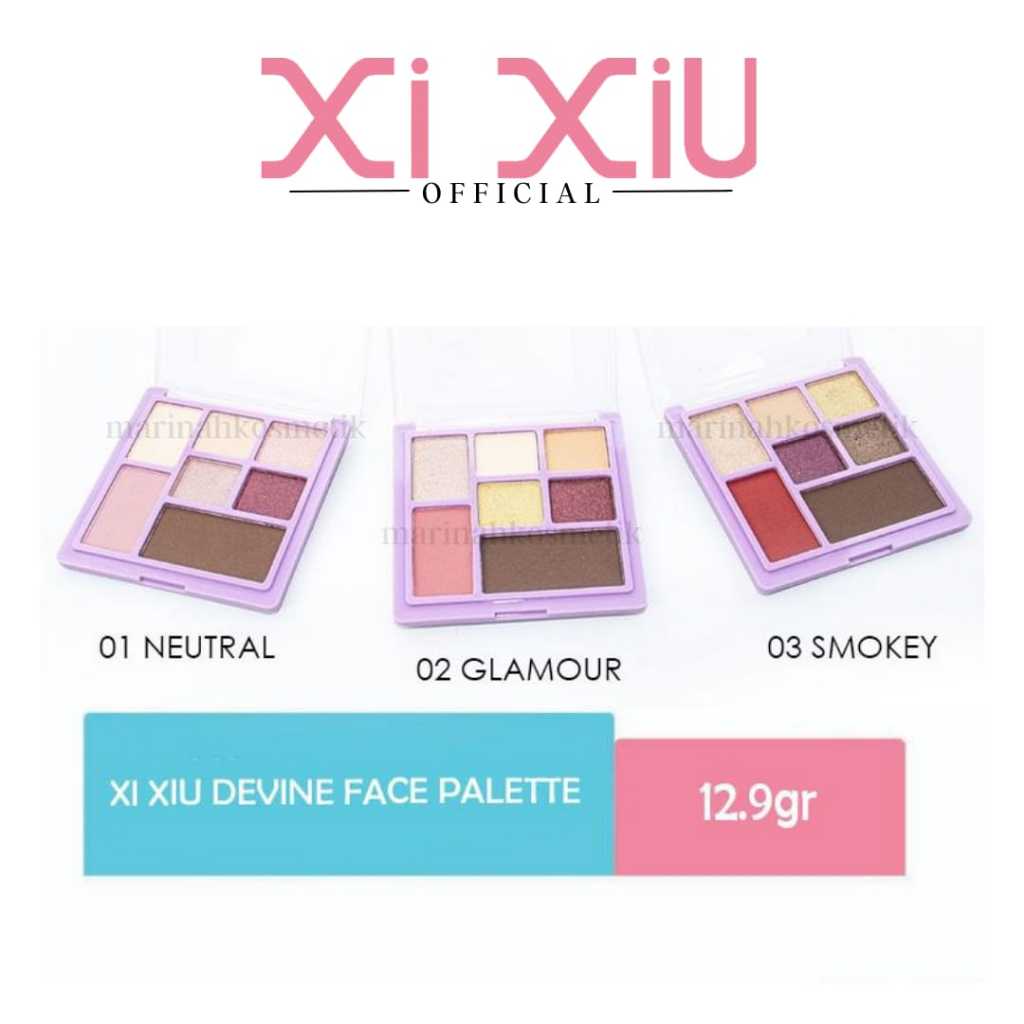 XI XIU DIBINE FACE PALLETE / EYESHADOW / BLUSH ON/ HIGHLIGHTER / CONTOUR WAJAH