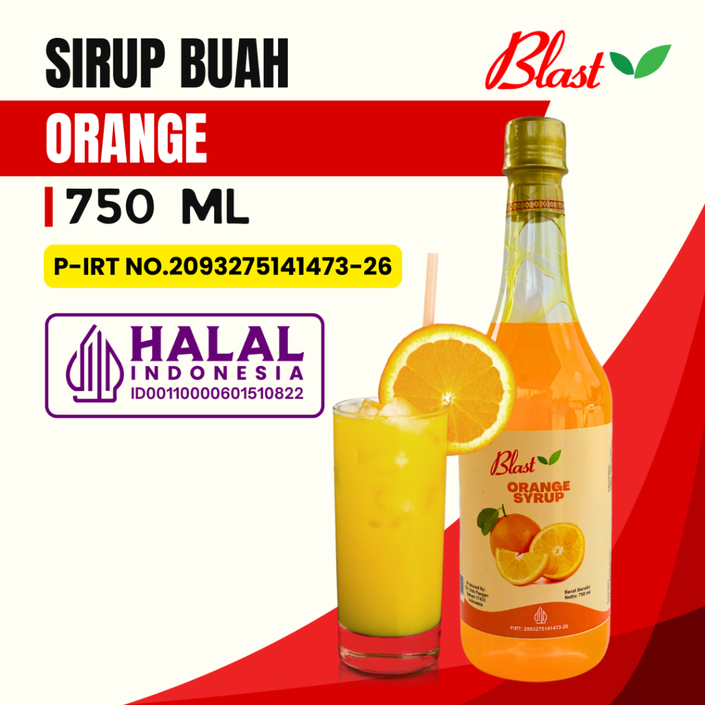 

Syrup ORANGE 750 mL - Sirup Minuman Jeruk - Sirup Buah / Aneka Rasa Buah Flavour Drink