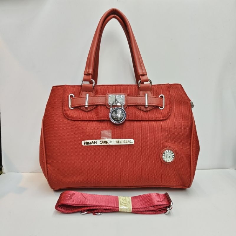 TAS SELEMPANG JUNFA 3 RUANG ORIGINAL 8158-96 BAHAN KANVAS
