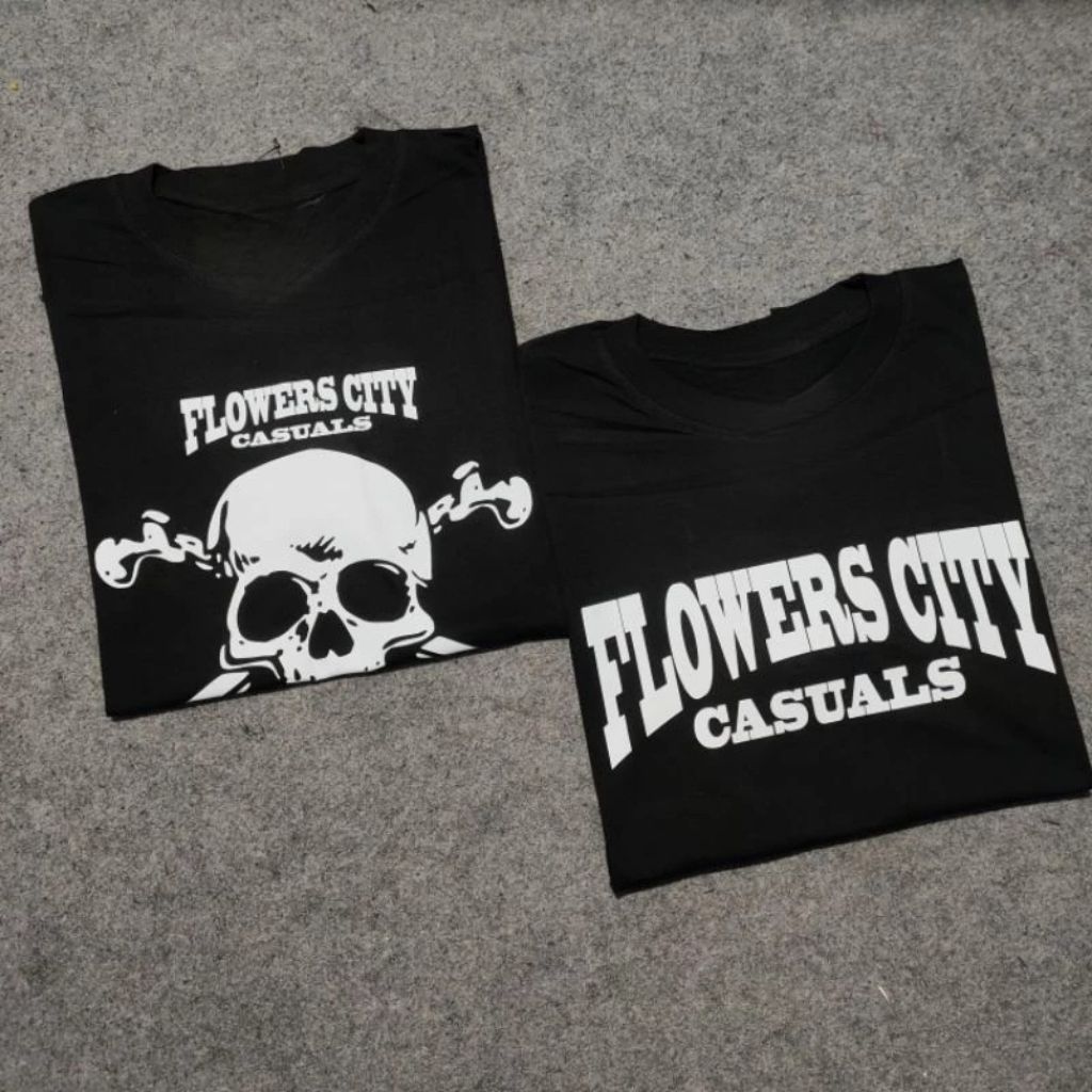 Kaos flowers city casual / kaos bobotoh l kaos school / kaos persib / Baju Suporter Hooligan t-shirt