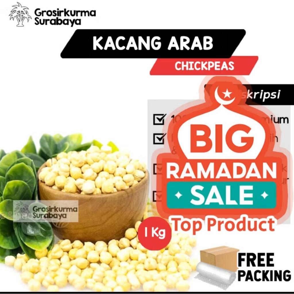 

Kacang Arab 1 KG Renyah dan Gurih Berkualitas Tinggi / Oleh Oleh Haji dan Umroh