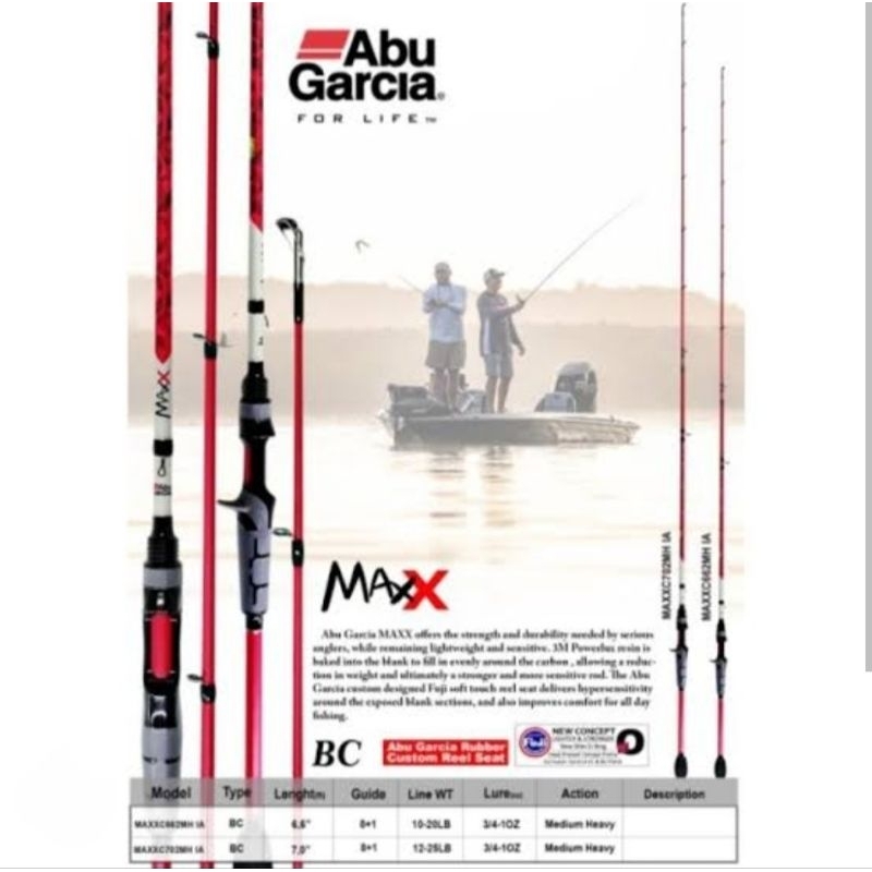 Joran BC Abu garcia Max X 662,702 Line 10-20lb/12-25lb Carbon hollow