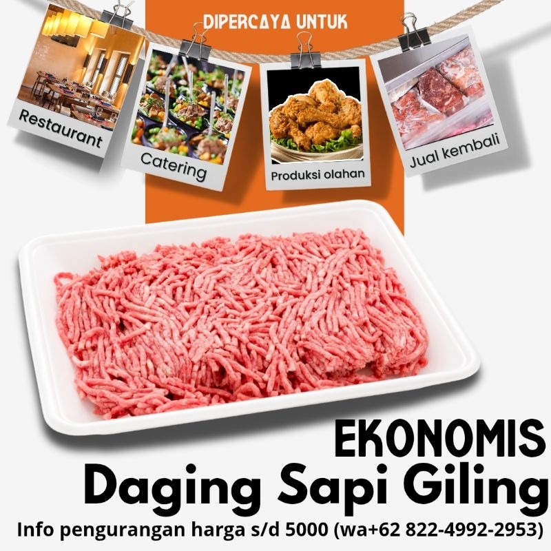 

NEW PRODUCT Ekonomis Daging Sapi Giling 500 Gram