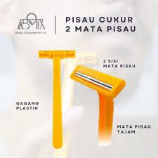 Cukur Jenggot Mata Dua / Alat Cukur Kumis 2 Mata Pisau Tajam Shaver Alat Cukur Potong Kumis Jenggot 