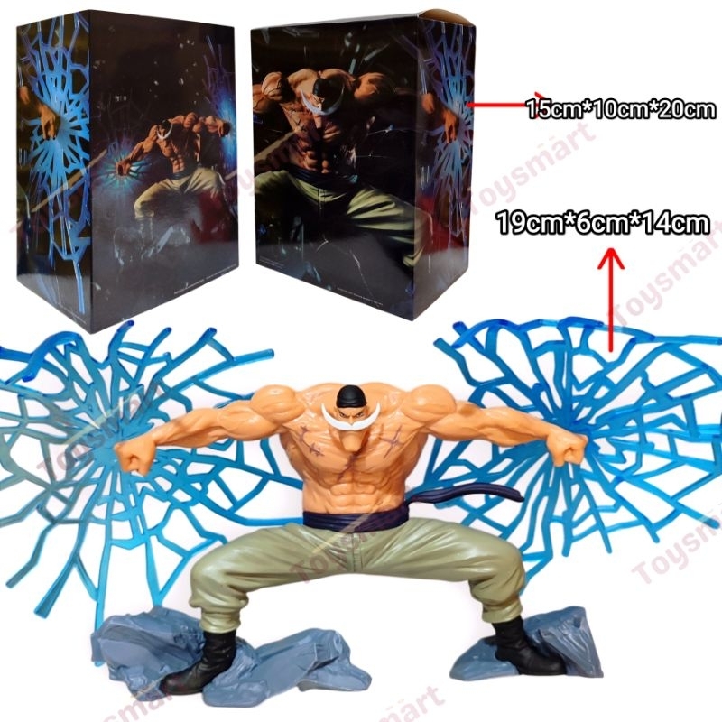 Action Figure One Piece Shirohige Tangan Aura Biru Box Figure Shirohige