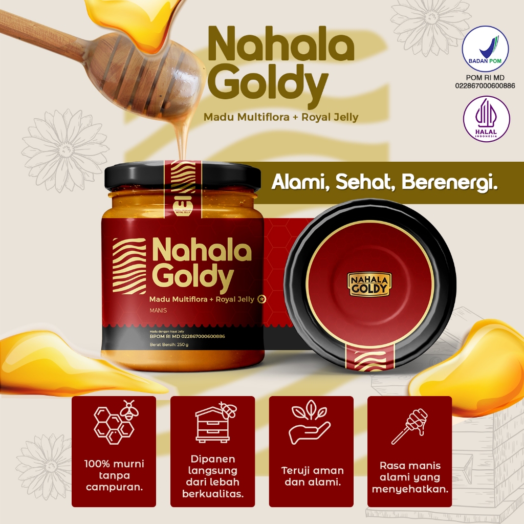 

Nahala Goldy Madu Multiflora + Royal Jelly