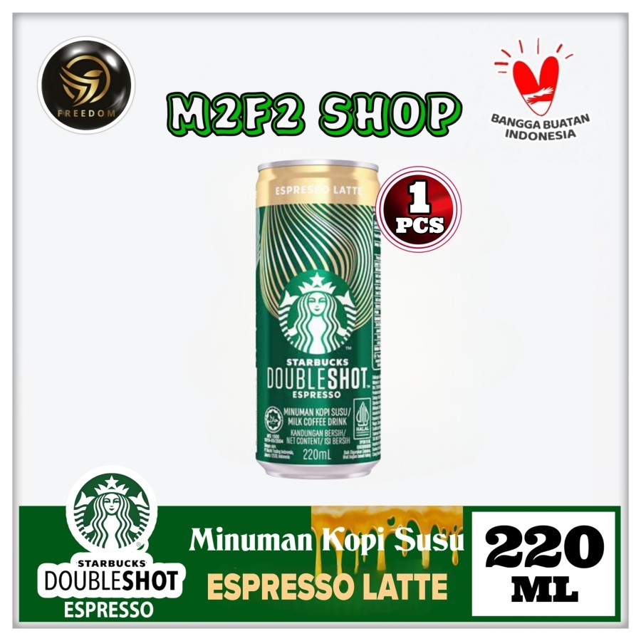 

Starbucks Doubleshot Espresso Latte Coffee Can | Kopi Susu Kaleng - 220 ml (Kemasan Satuan)