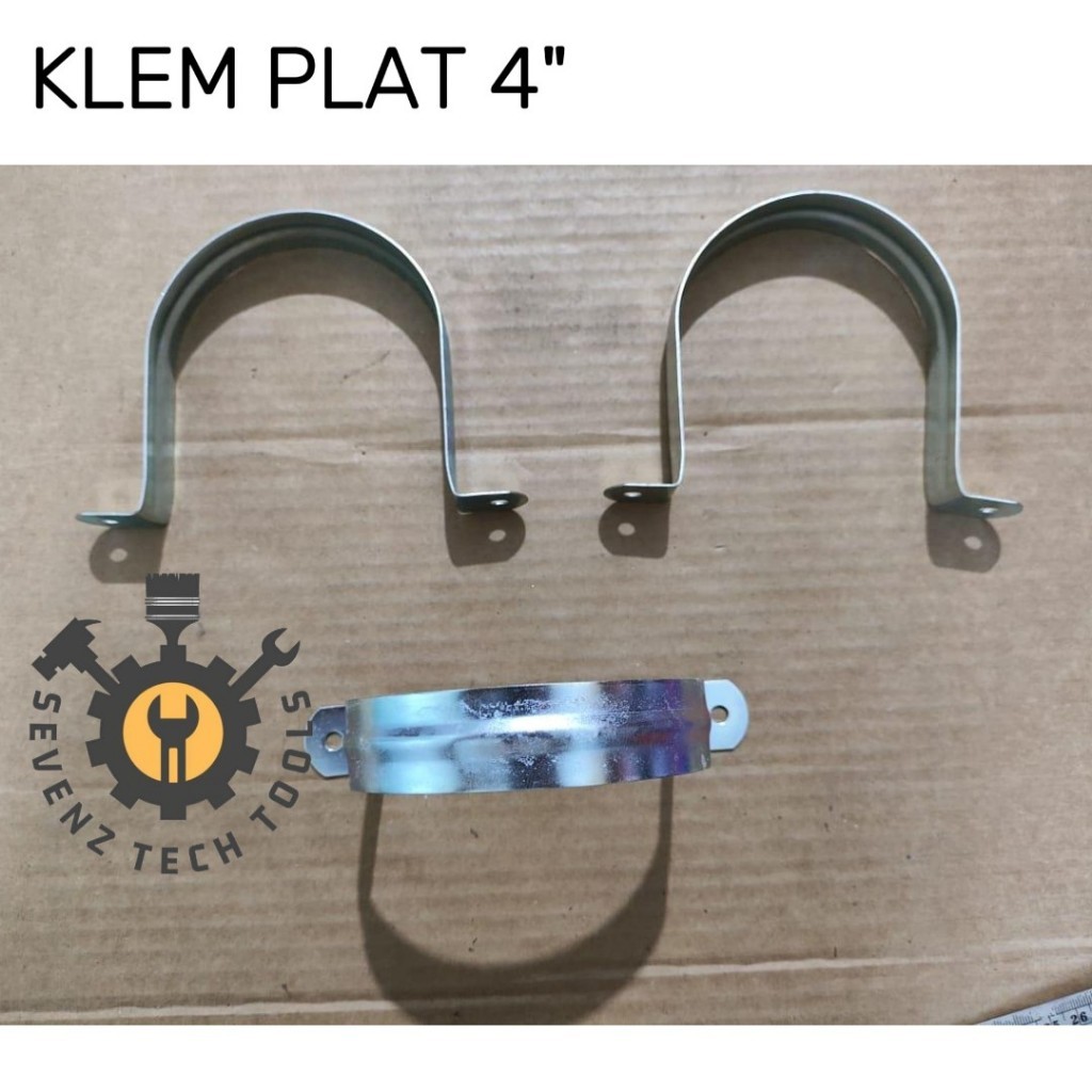 KLEM PIPA PLAT BESI/KLEM BESI BENTUK OMEGA 4" TEBAL