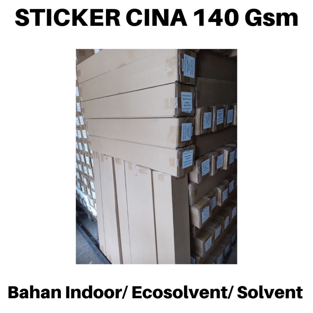 

Sticker Vinyl Cina 140 Gsm (Roll) Untuk Digital Printing