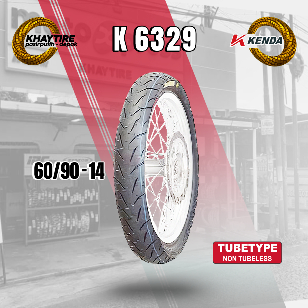 Ban Motor Matic KENDA K6329 60/90 Ring 14 Non Tubeless - Babylook