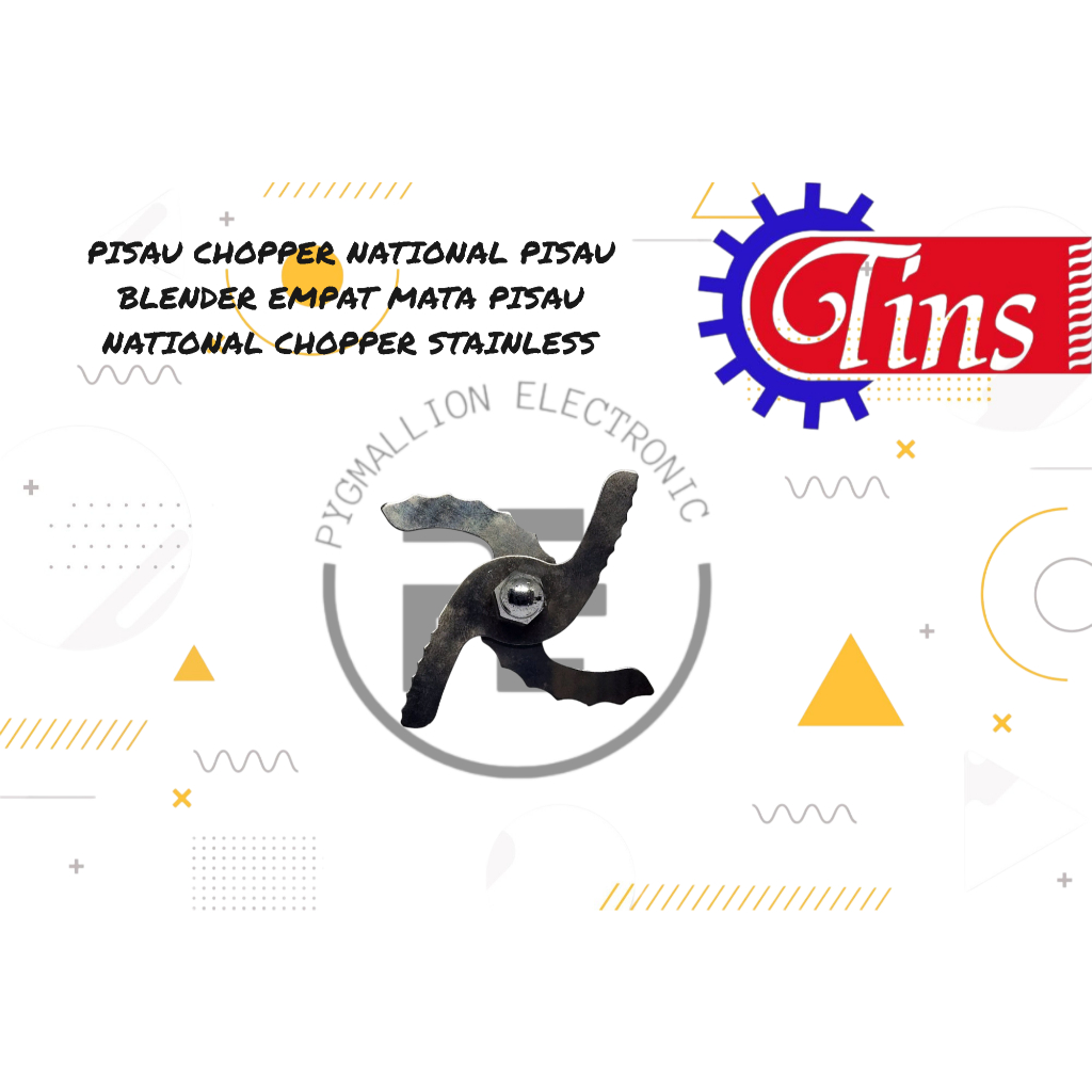 PISAU CHOPPER NATIONAL PISAU BLENDER EMPAT MATA PISAU NATIONAL CHOPPER STAINLESS