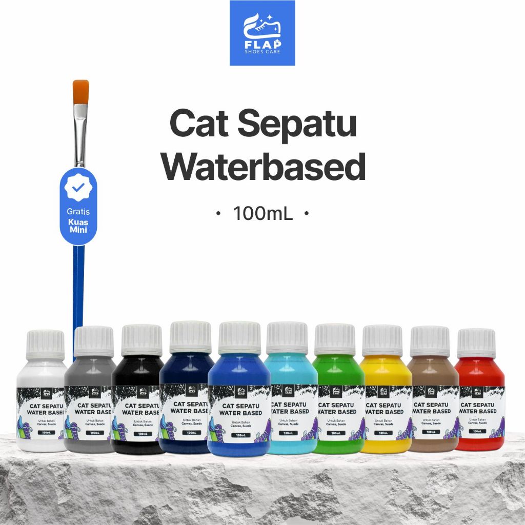 Flap Shoes Care - Cat Sepatu Kanvas Permanen