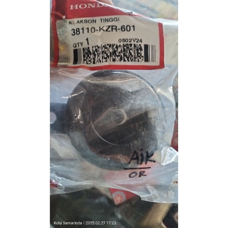 klakson ahm - klakson Honda original