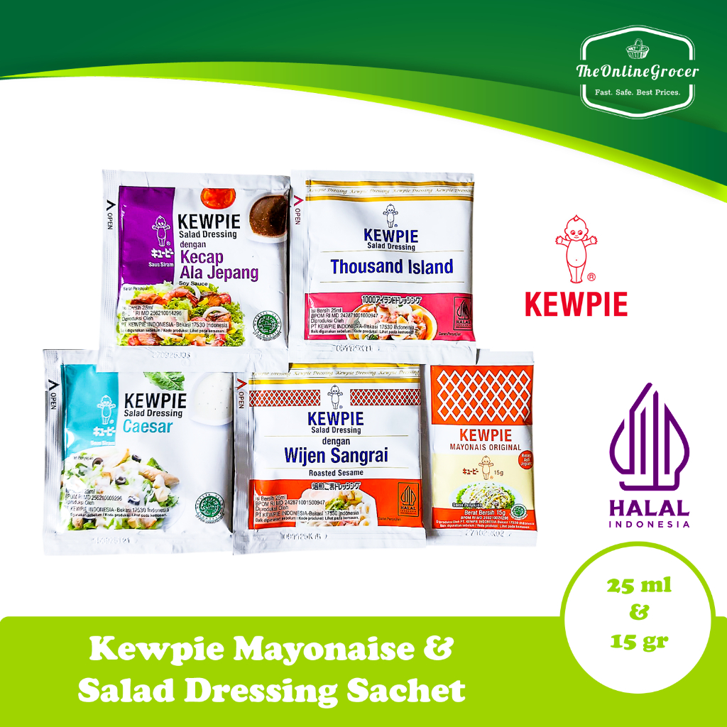 

Kewpie Aneka Salad Dressing dan Mayonnaise Ukuran Sachet