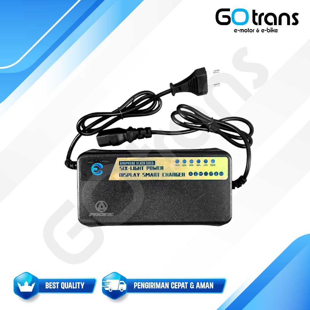 Gotrans Charger Motor Listrik Pacific Exotic Sprinter Sterrato 60V 22AH Universal, 73.5V/2.8A With S