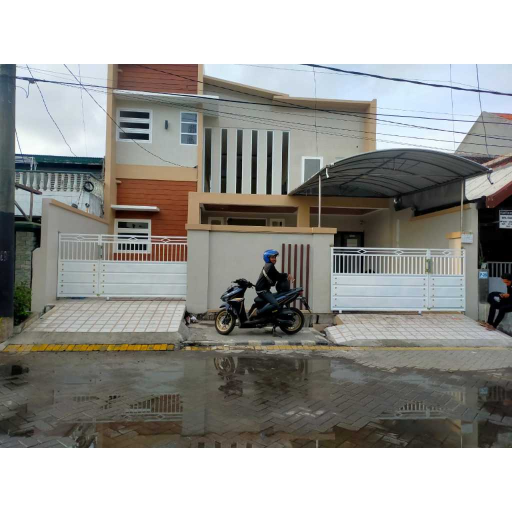 Pagar rumah minimalis plat besi hollow galvanis