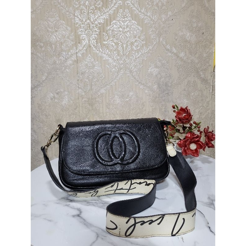 Sling Bag charles & Keith - sling Mclanee - sling bag hitam