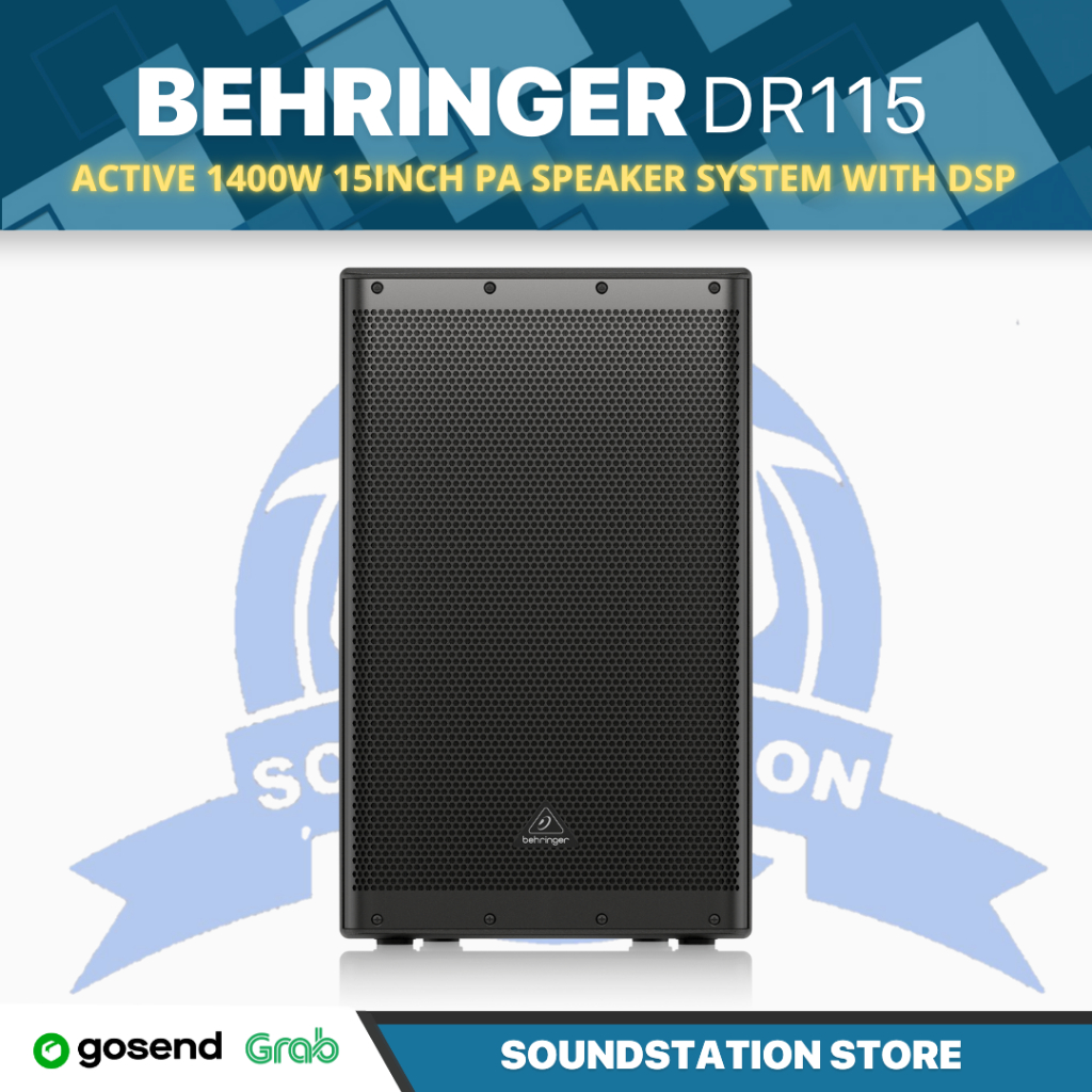 Behringer DR115 Active 1400w 15inch Speaker With DSP - Spiker Aktif